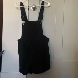 Corduroy overall romper